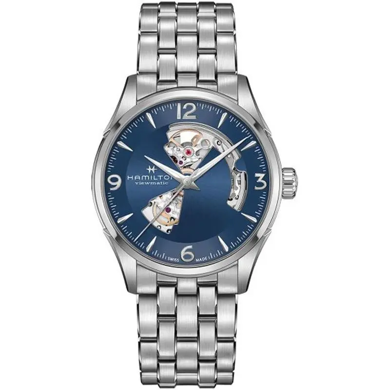 Hamilton Jazzmaster Open Heart Auto 42mm Blue Dial Men`s Watch H32705141