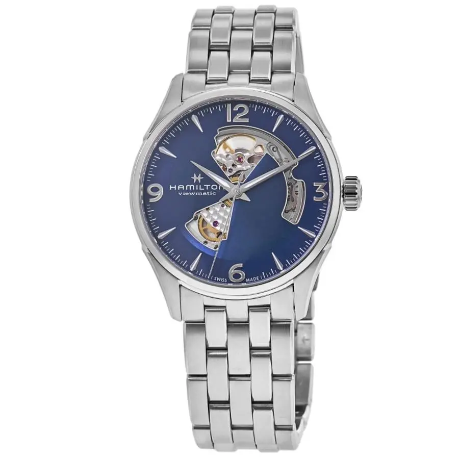 Jazzmaster Open Heart Automatic Blue Dial Men`s Watch H32705141 by Hamilton