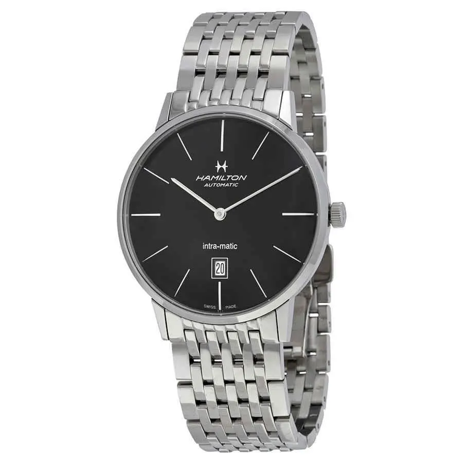 Hamilton Timeless Classic Intra-matic Black Dial Men`s Watch H38755131