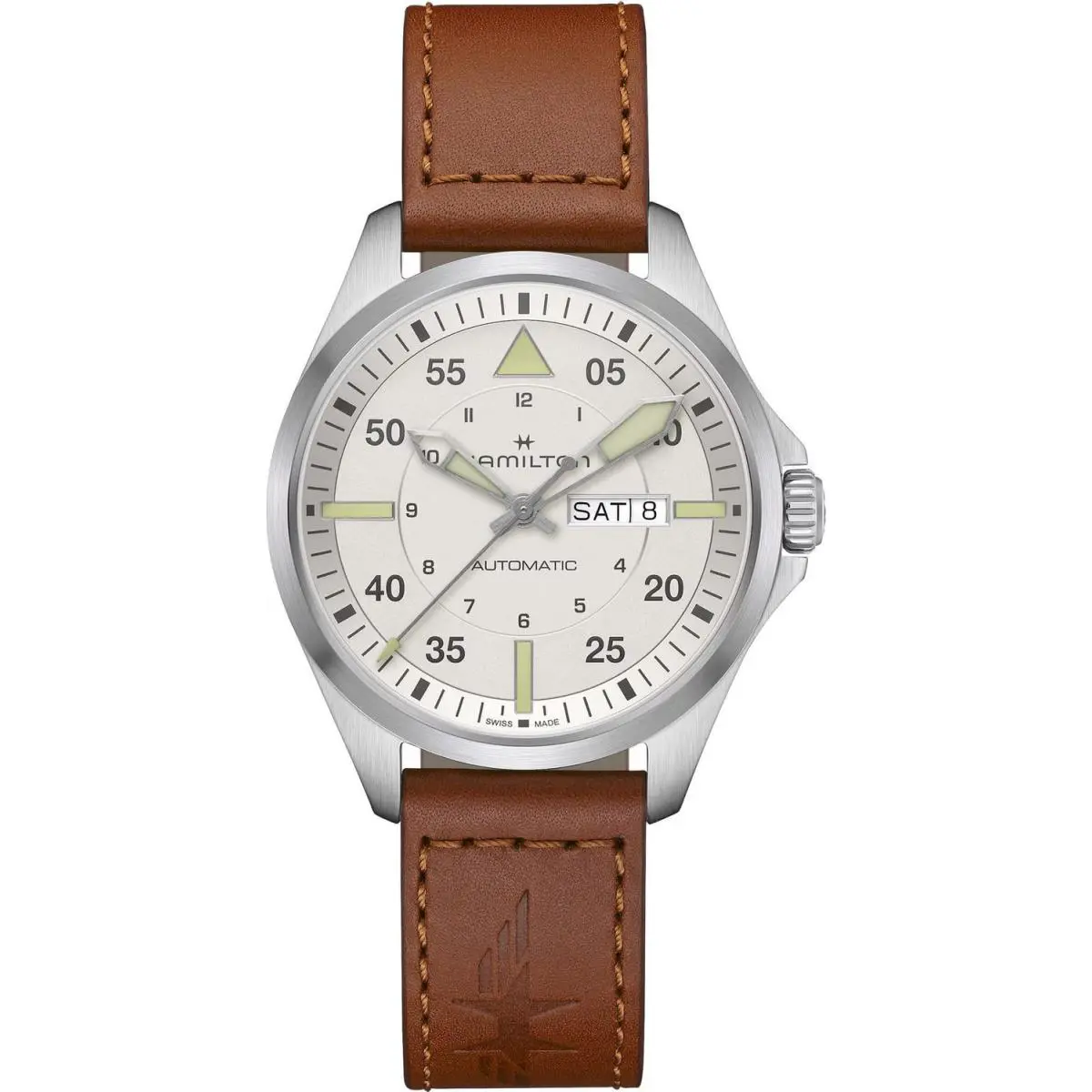 Hamilton Khaki Aviation Pilot Auto Day Date Men`s Watch H64635550