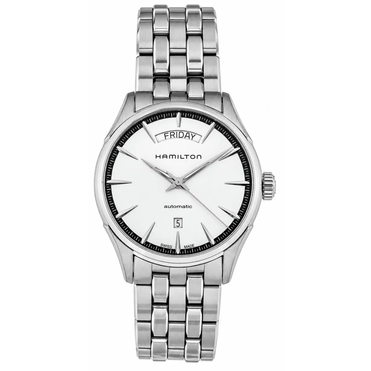 Hamilton Jazzmaster Auto 42mm Silver Dial SS Men`s Watch H42565151
