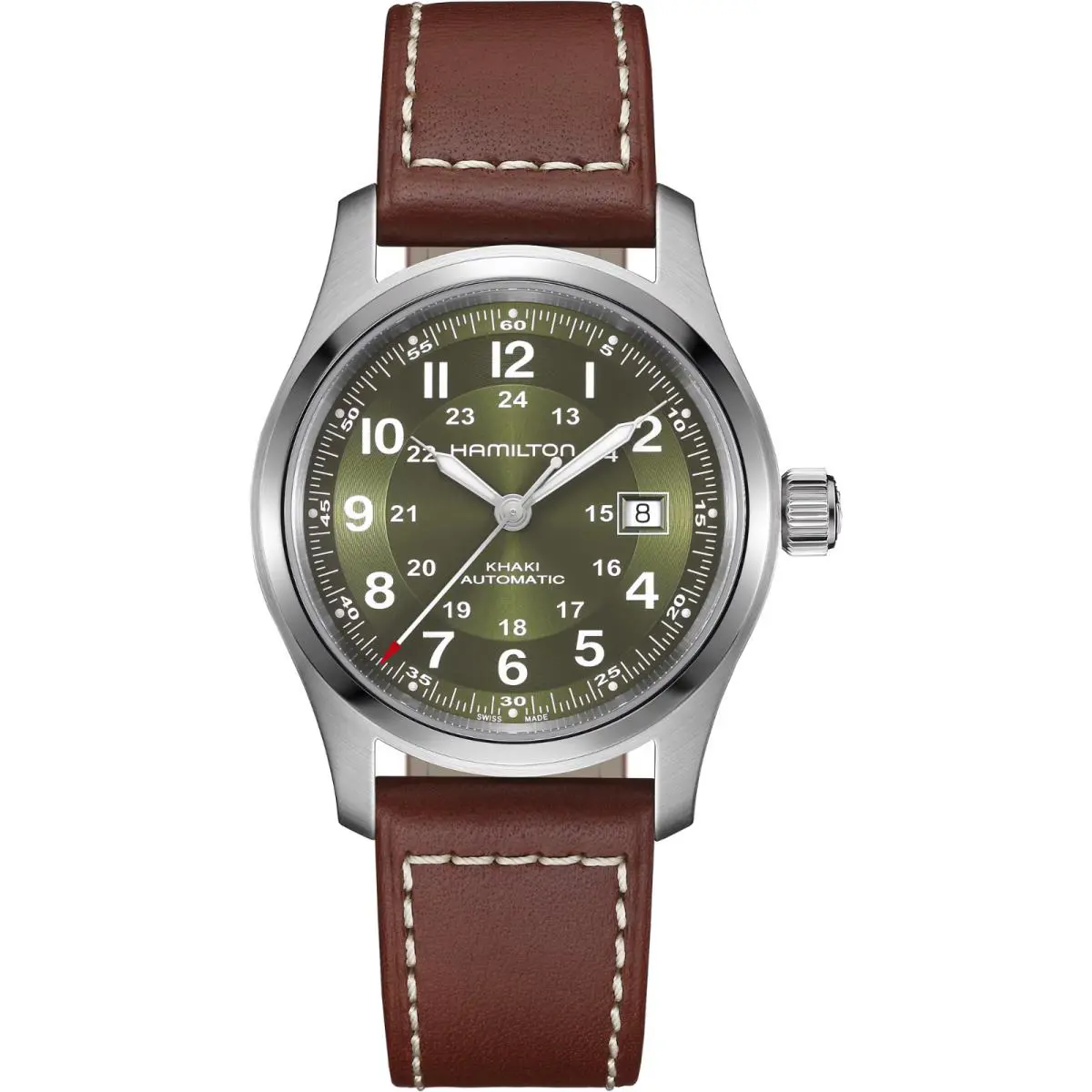 Hamilton Khaki Field Automatic Green Dial Men`s Watch H70605560