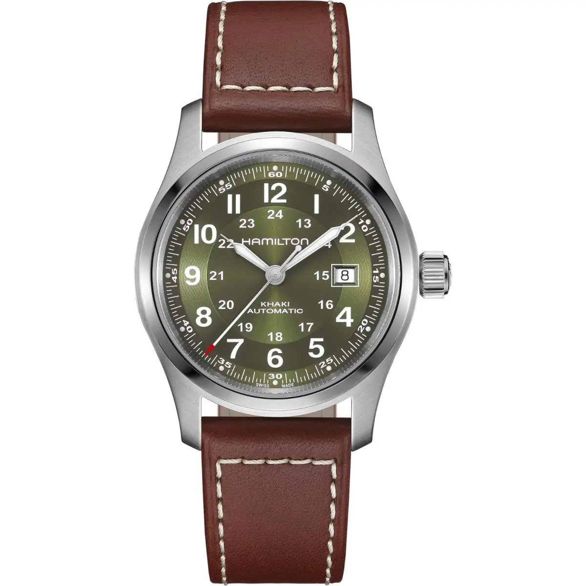 Hamilton Khaki Field Automatic Green Dial Men`s Watch H70605560