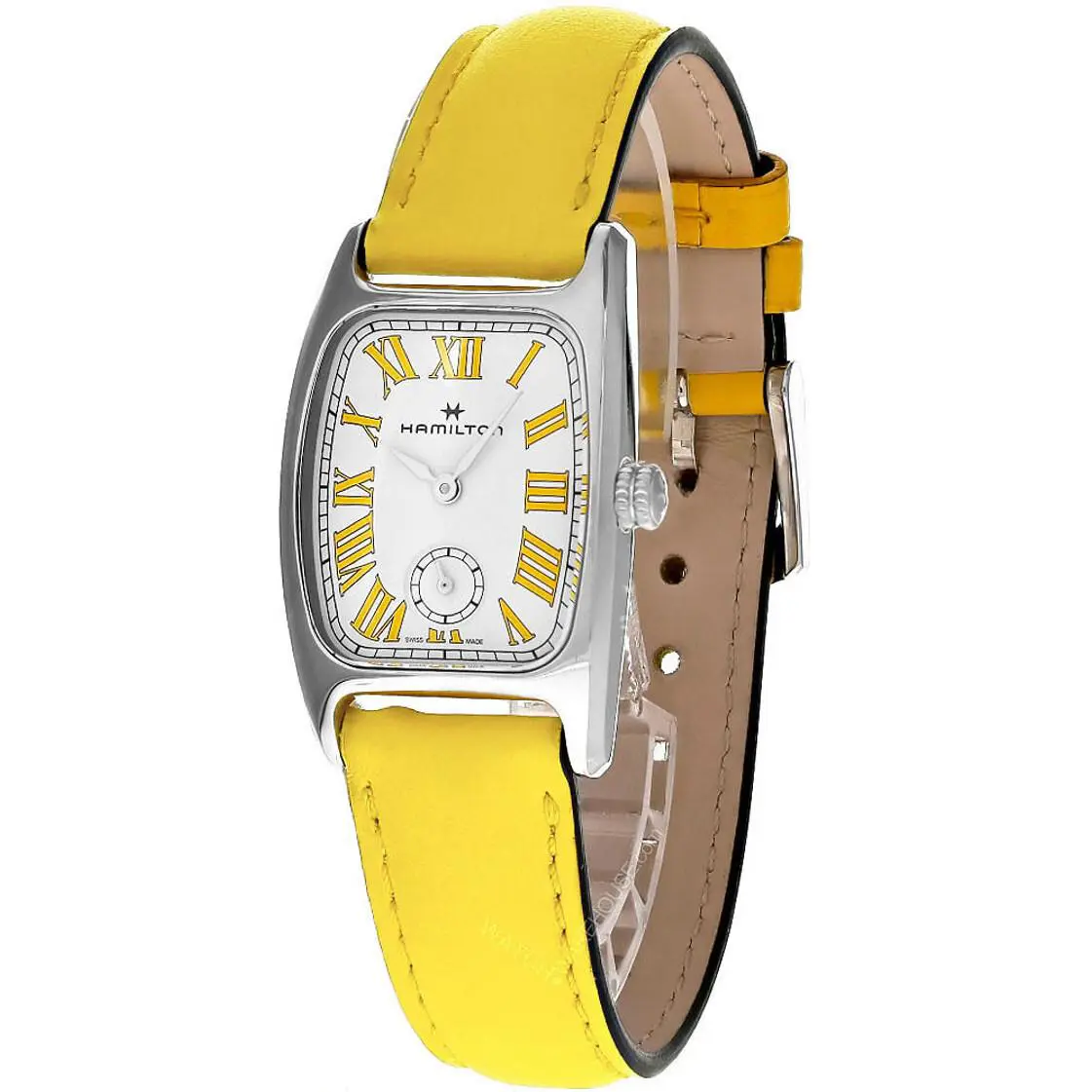 Hamilton American Classic Boulton M Yellow Leather Women`s Watch H13321812