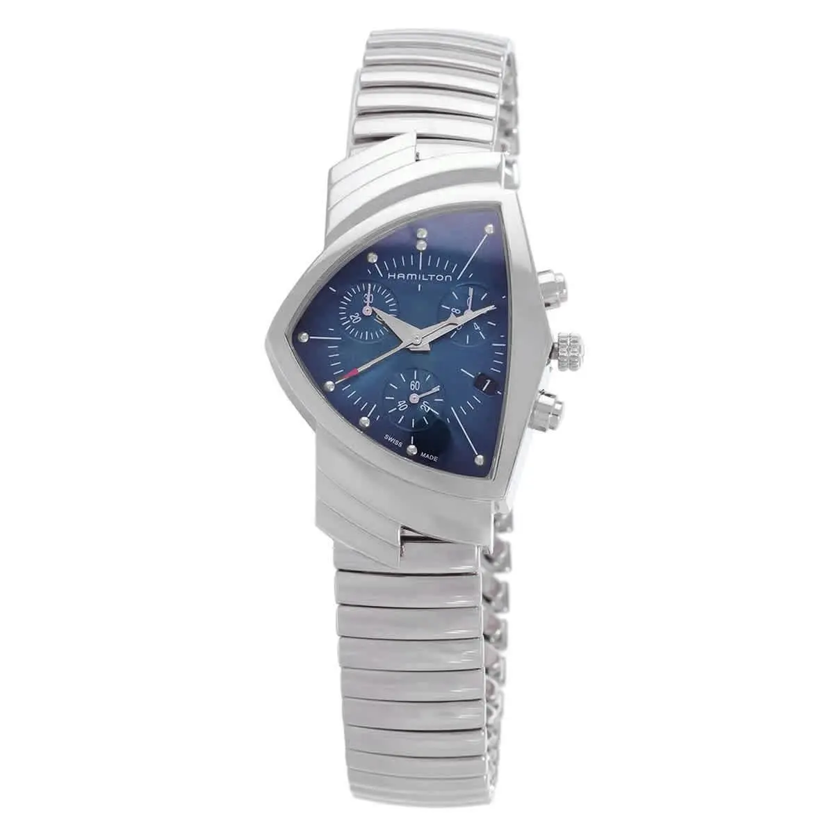 Ventura Chronograph Quartz Blue Dial Watch H24432141 by Hamilton