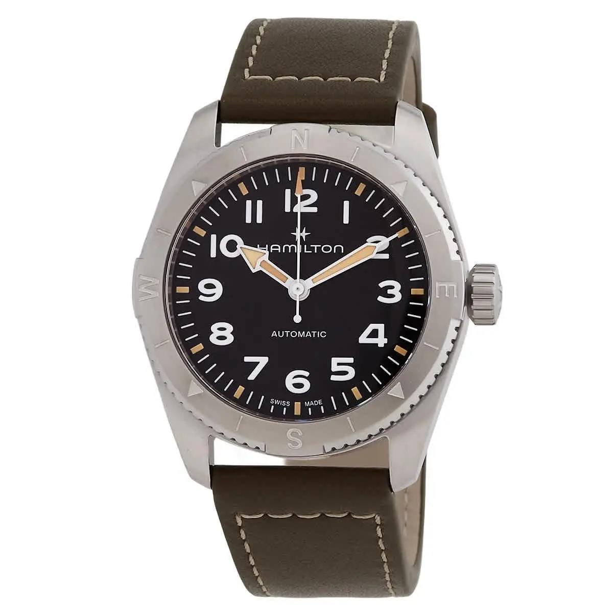 Khaki Field Expedition Automatic Black Dial Men`s Watch H70225830 by Hamilton