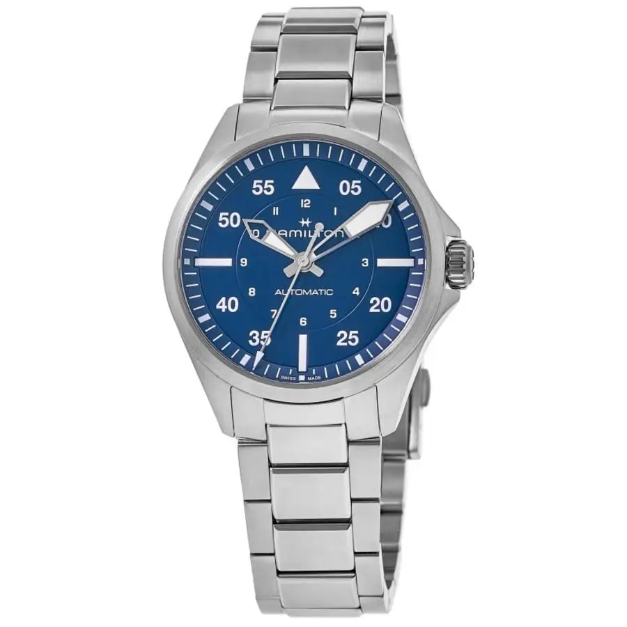 Hamilton Khaki Aviation Pilot Auto 39mm Blue Dial Men`s Watch H76305140