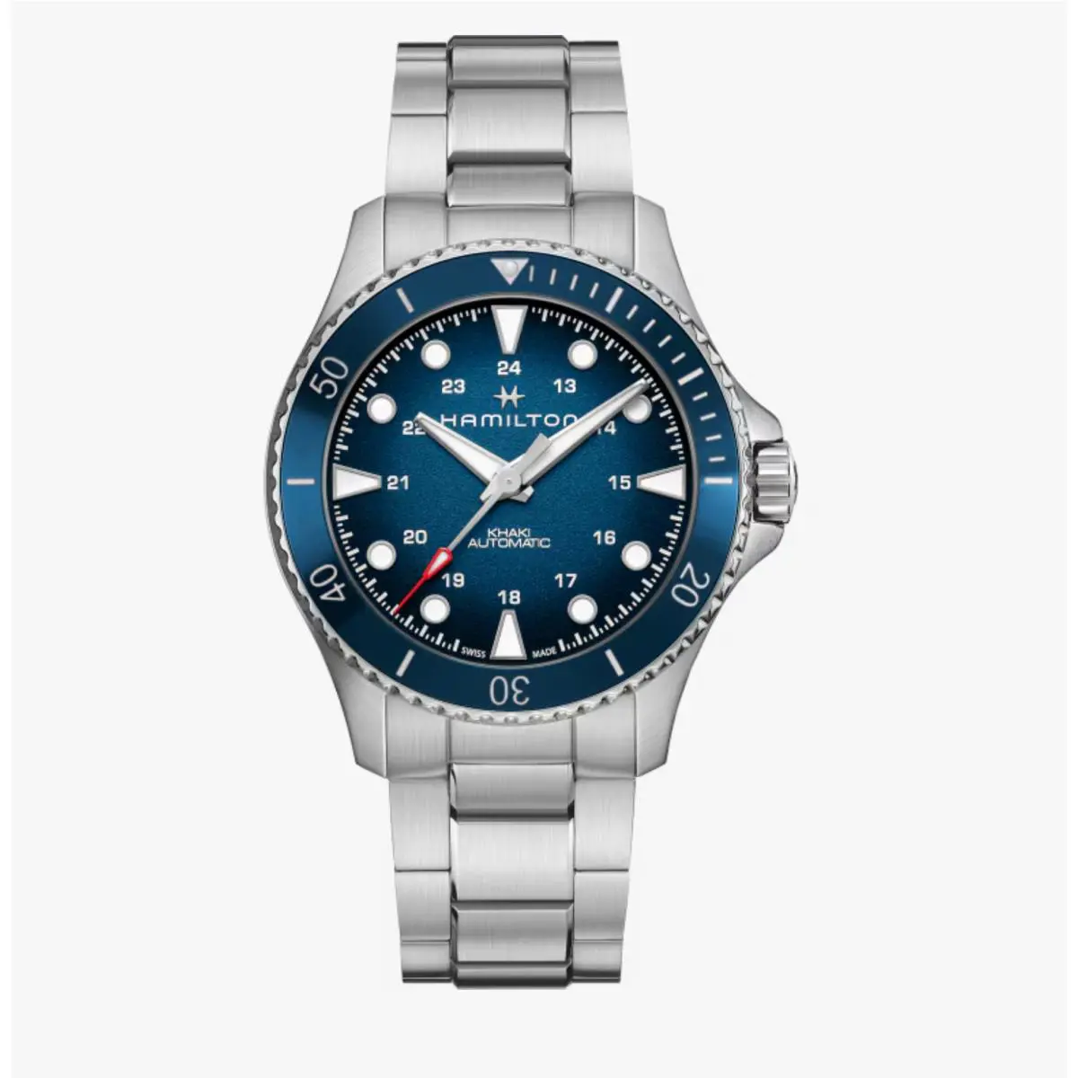 Hamilton H82505140 Khaki Navy Scuba 43 mm Steel Blue Dial Automatic Mens Watch
