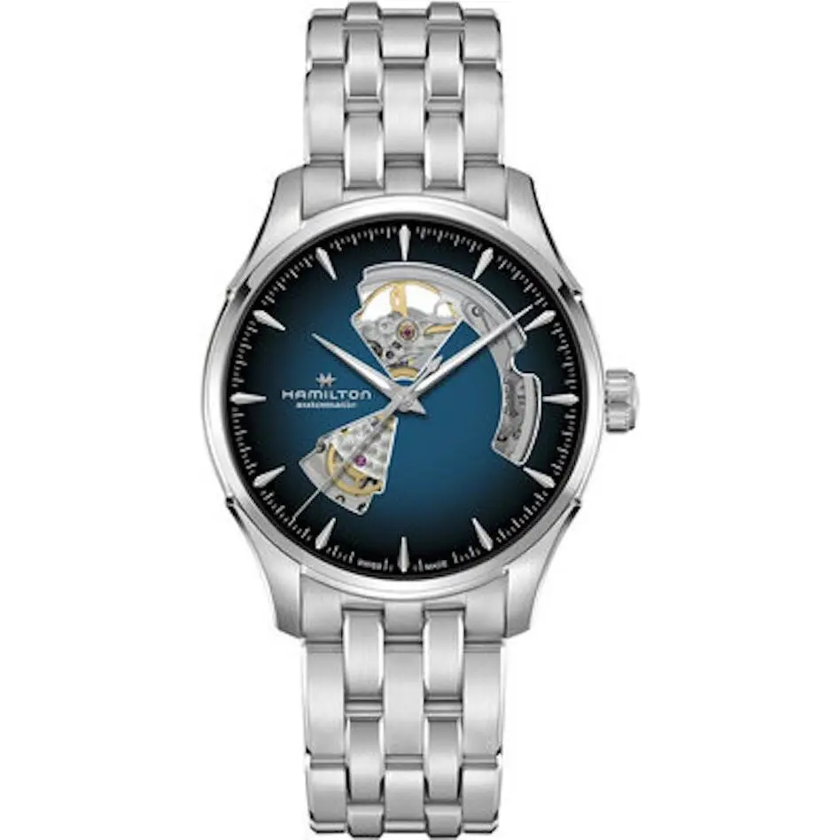 Hamilton Jazzmaster Open Heart Exhibition Auto 40MM Blue Dial H32675140