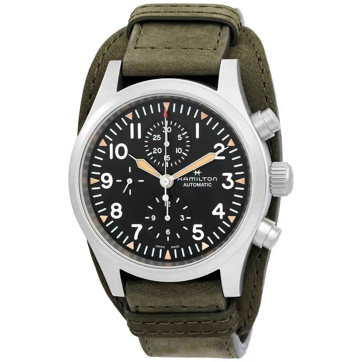 Khaki Field Chronograph Automatic Black Dial Men`s Watch H71706830 by Hamilton