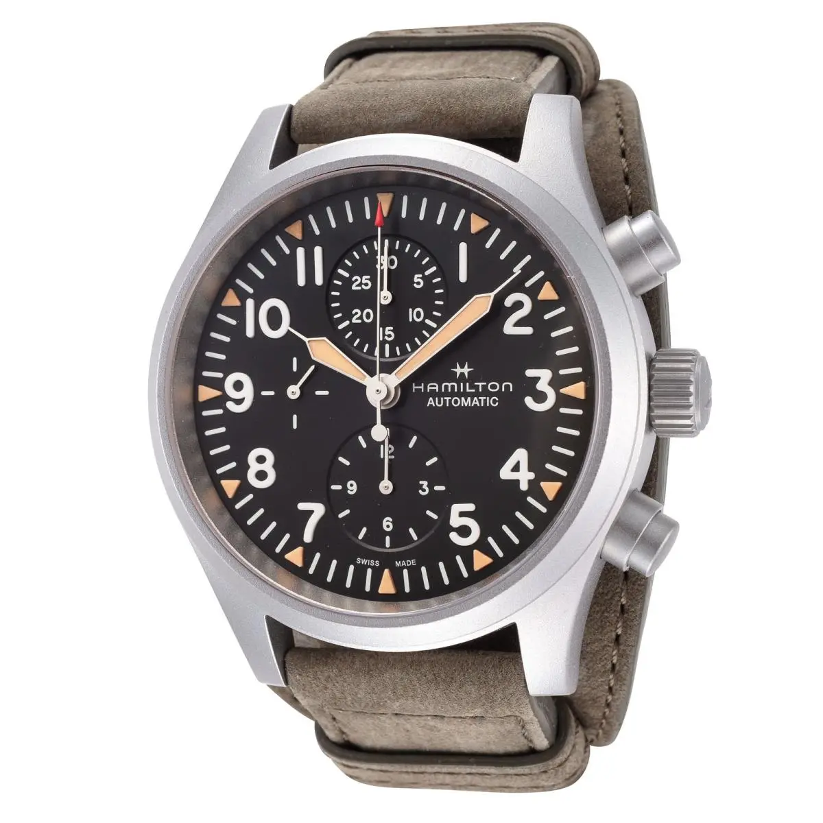 Hamilton Men`s Khaki Field 44mm Automatic Chronograph Watch H71706830
