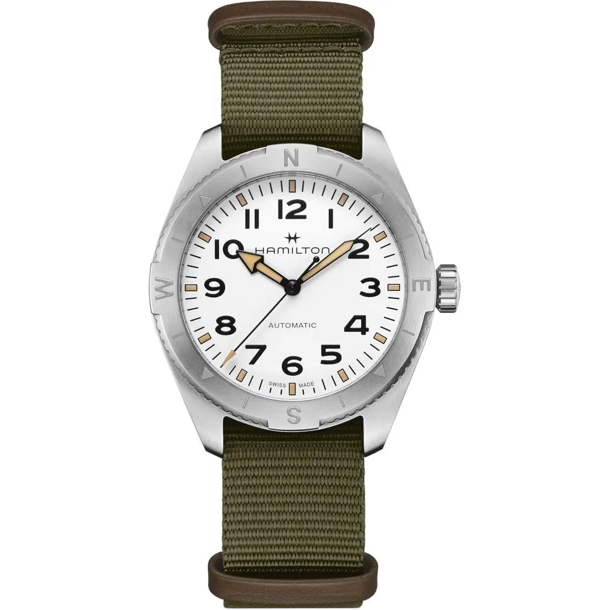 Hamilton Khaki Field Expedition 41MM Auto White Dial Nato Strap H70315910