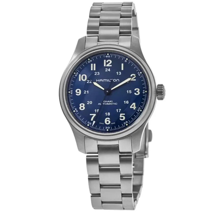 Hamilton Khaki Field Titanium Auto Blue Dial Men`s Watch H70545140