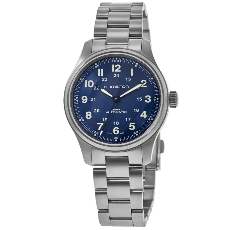 Hamilton Khaki Field Titanium Auto Blue Dial Men`s Watch H70545140