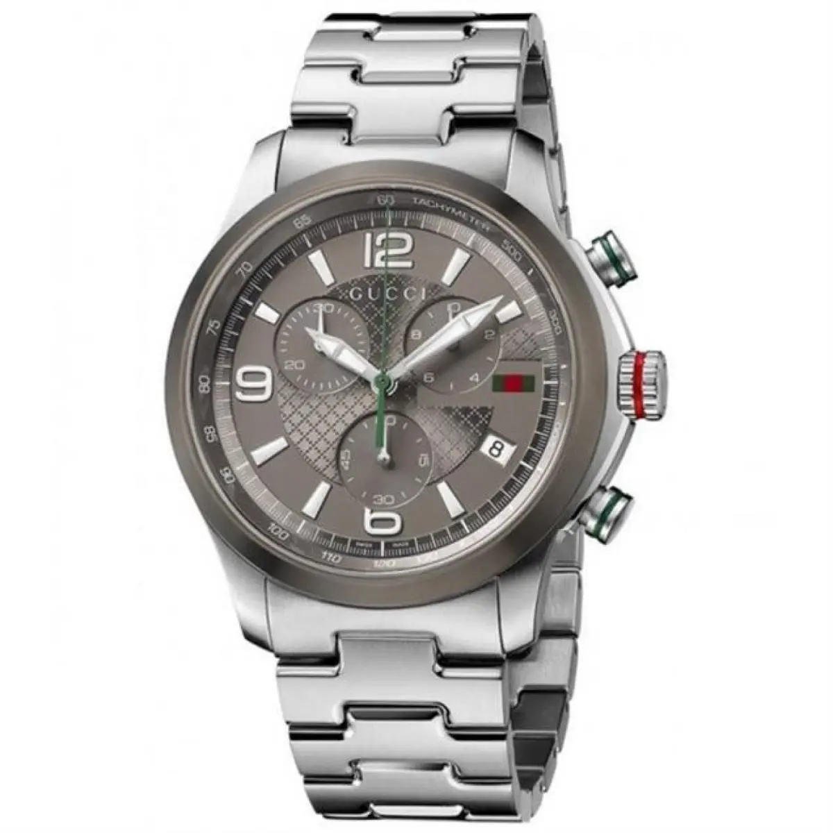 YA126238 Gucci G-timeless 44mm Men`s Anthracite Grey Dial Chronograph Watch