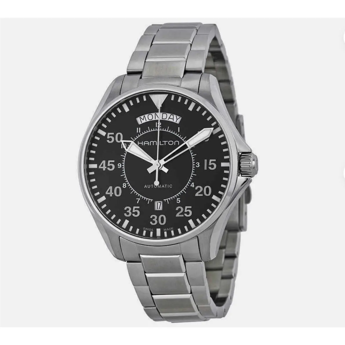 Hamilton Khaki Aviation Stainless Steel Men`s Watch H64615135