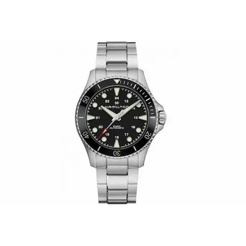 Khaki Navy Scuba Auto 43MM Bracelet Black Ceramic Bezel H82515130 by Hamilton