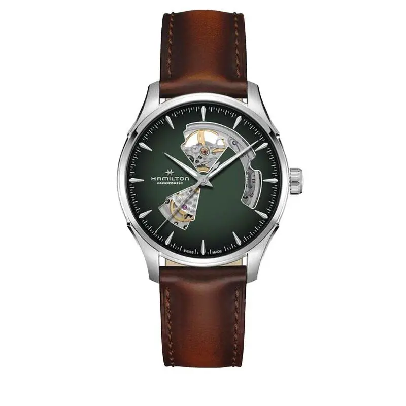 Hamilton Jazzmaster Open Heart Auto 40mm Green Dial Men`s Watch H32675560