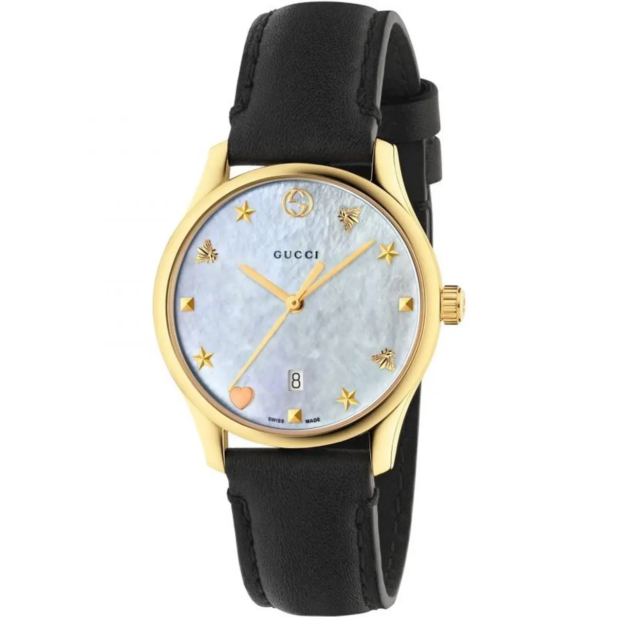 YA126589 Women`s G-timeless Mother of Pearl Quartz Watch by Gucci
