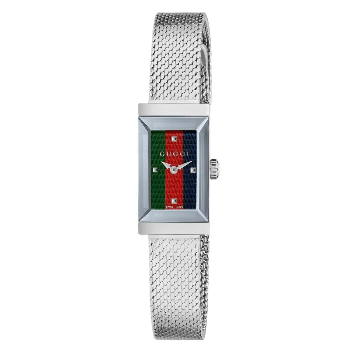 Ladies` Gucci G-frame Stainless Steel Slim Watch YA147510