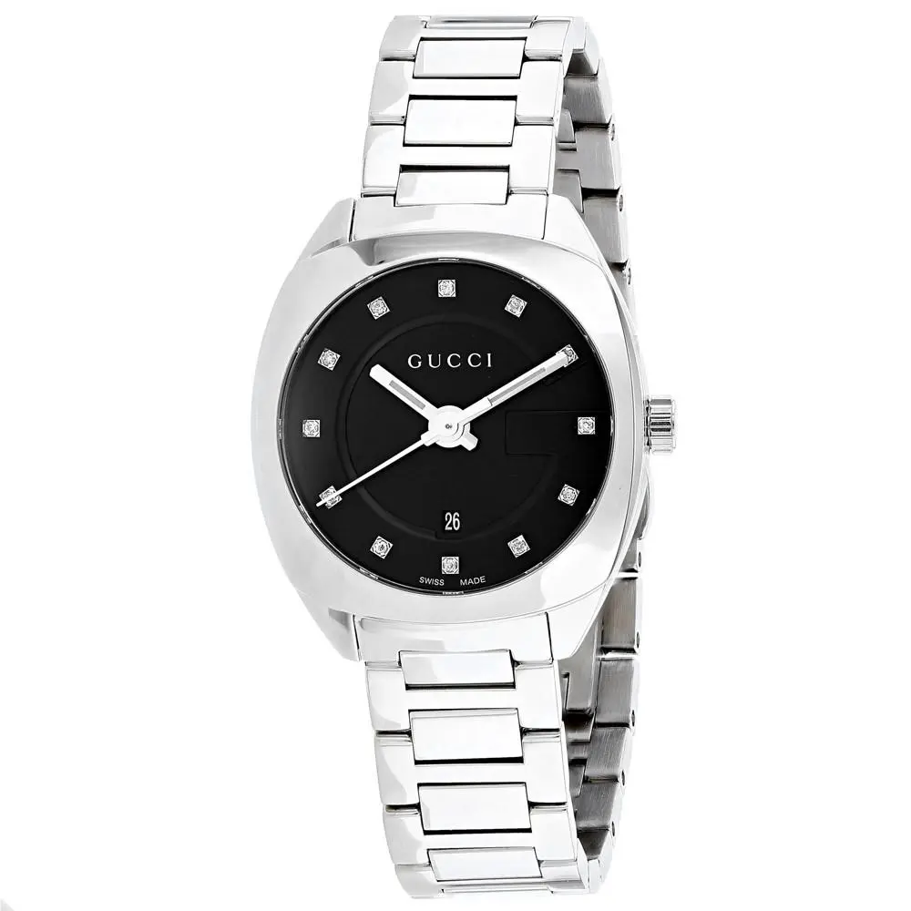 Gucci Women`s GG2570 Black Dial Watch - YA142503