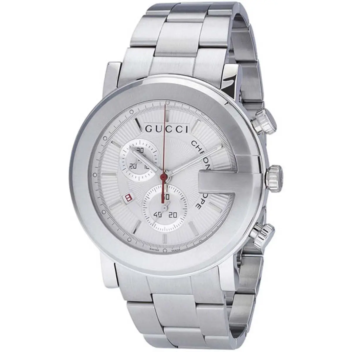 YA101339 101 Series 43MM Men`s Chronograph Stainless Steel Watch by Gucci