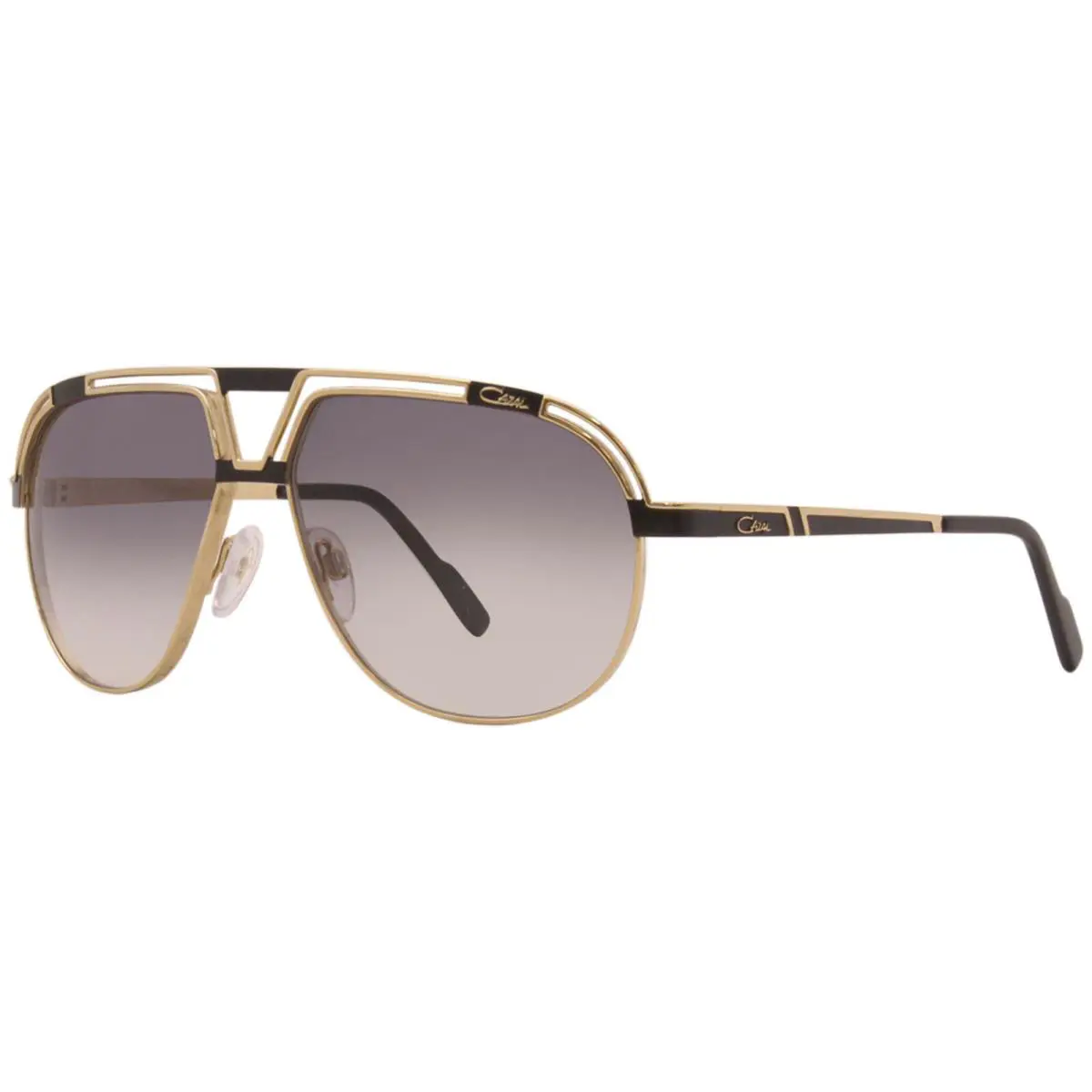 9100 001 Sunglasses Men`s Gold-black/grey Gradient Lenses Pilot 61-mm by Cazal