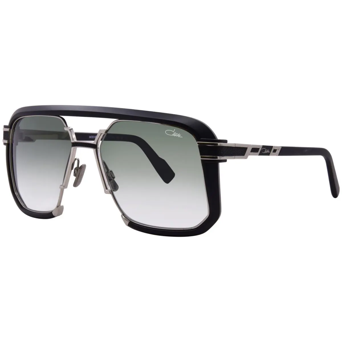 Cazal Legends 682 002 Sunglasses Black/silver/green Gradient Pilot 57mm