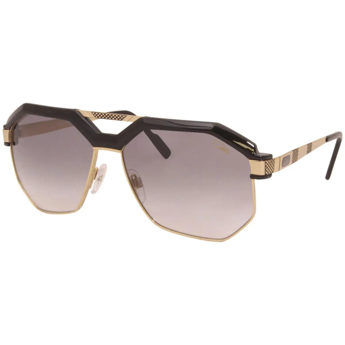 9092 001 Sunglasses Men`s Gold-black/grey Gradient Lenses Round 62mm by Cazal