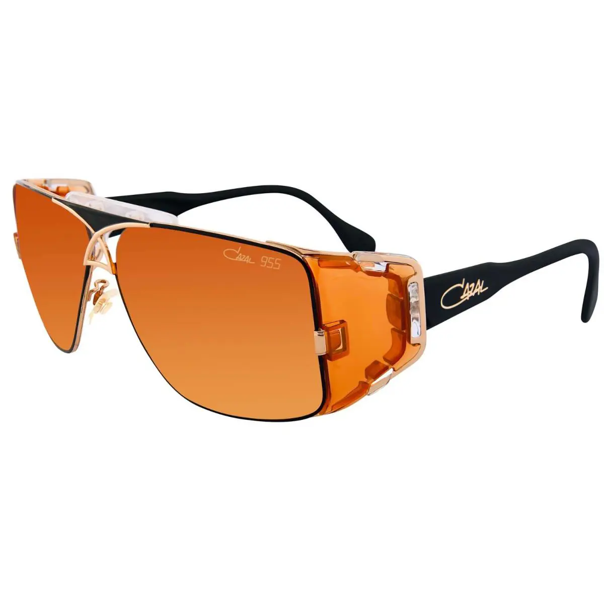 Cazal Legends 955 Black and Orange/orange 012 Sunglasses - Frame: Black And Orange, Lens: Orange