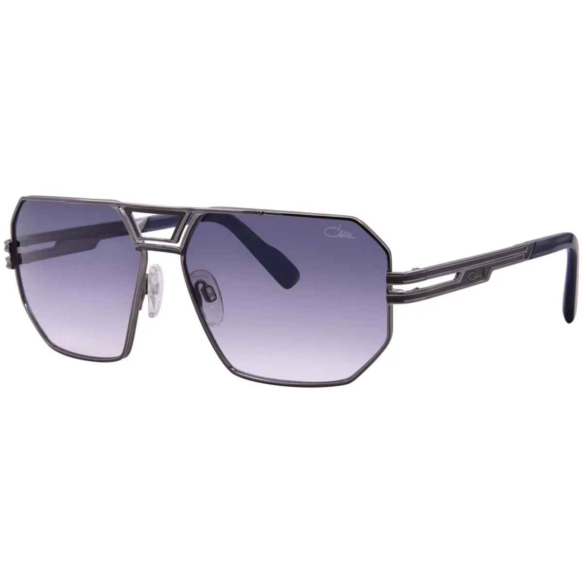 Cazal 9105 003 Sunglasses Gunmetal/night Blue/grey Gradient Lenses Pilot 61mm