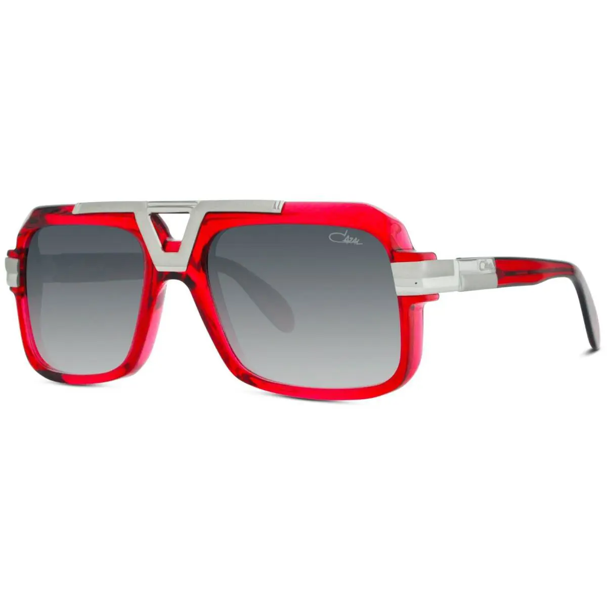 Cazal Legends 664/3 Red Silver/grey Shaded 004 Sunglasses