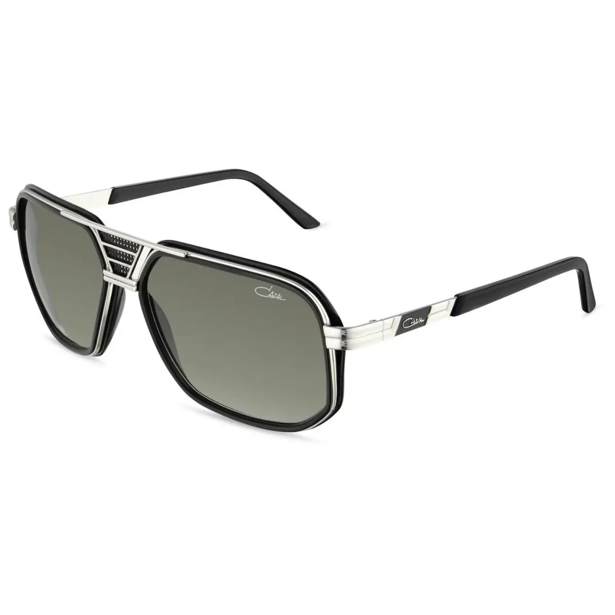 Cazal 666 Black Silver/grey Green Shaded 002 Sunglasses