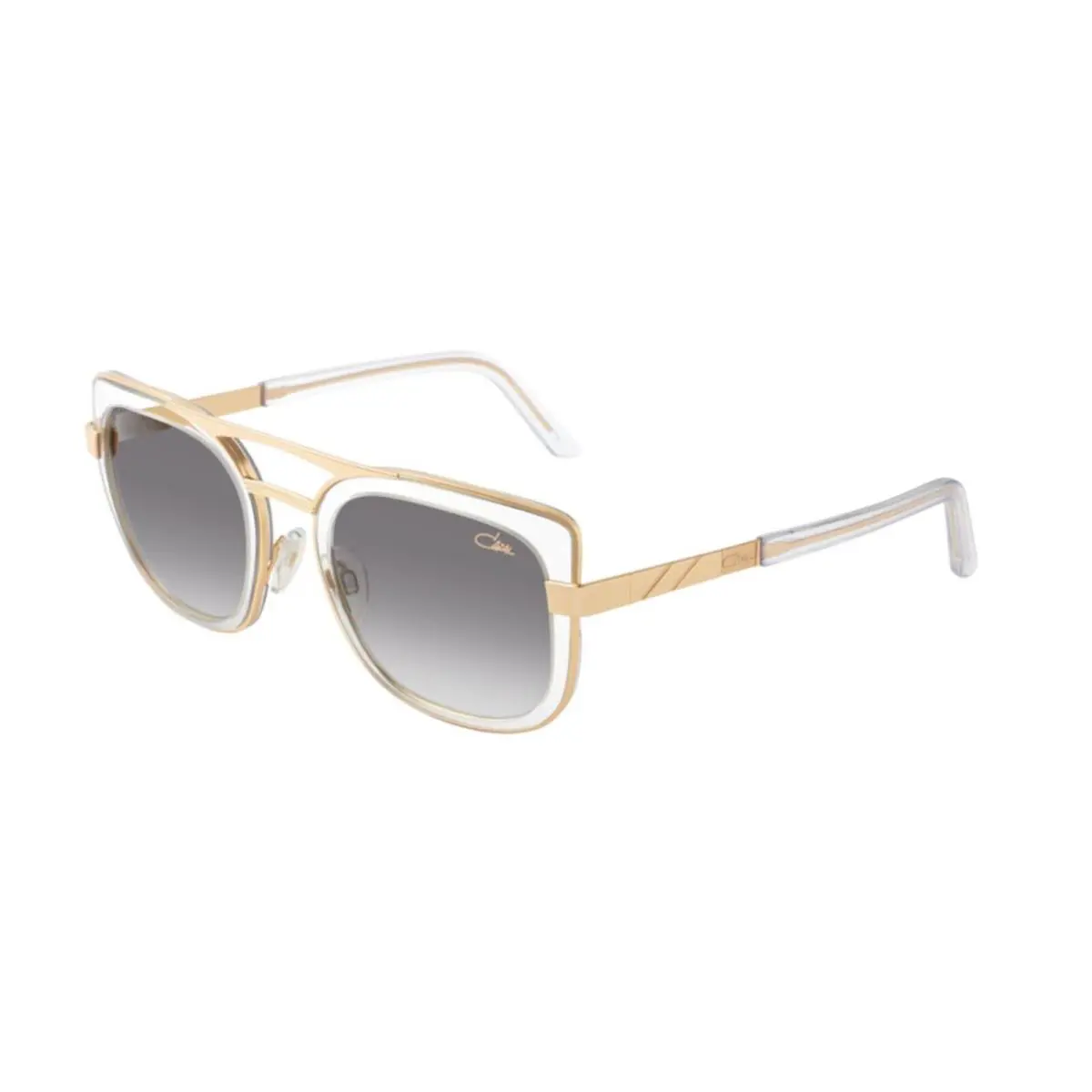 9078 Crystal and Gold/grey Shaded 002 Sunglasses by Cazal