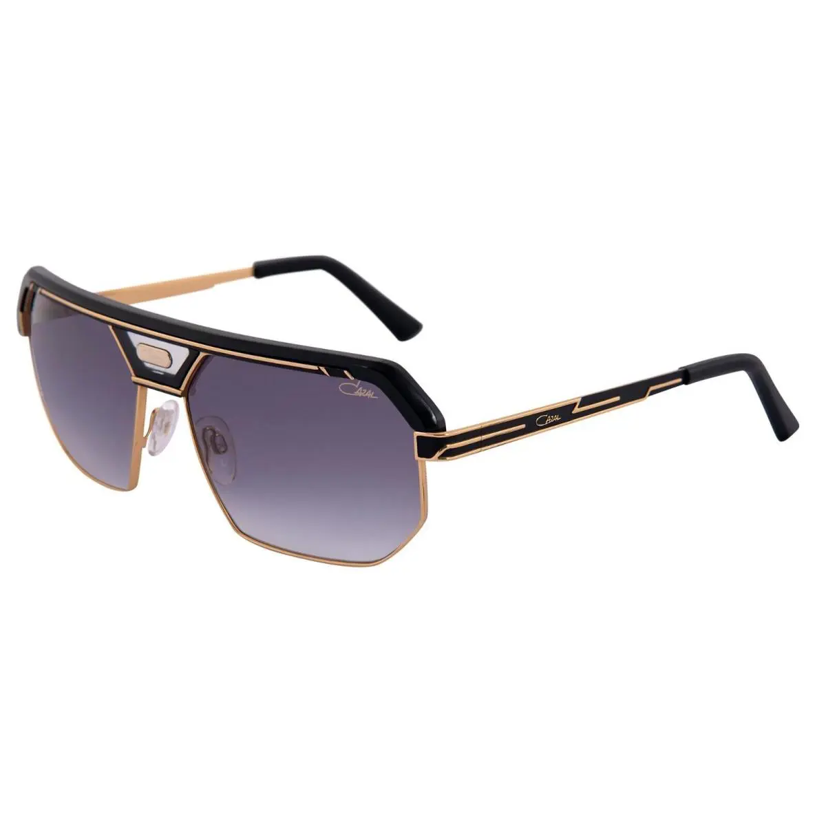 Cazal 676 Black Gold/grey Shaded 001 Sunglasses