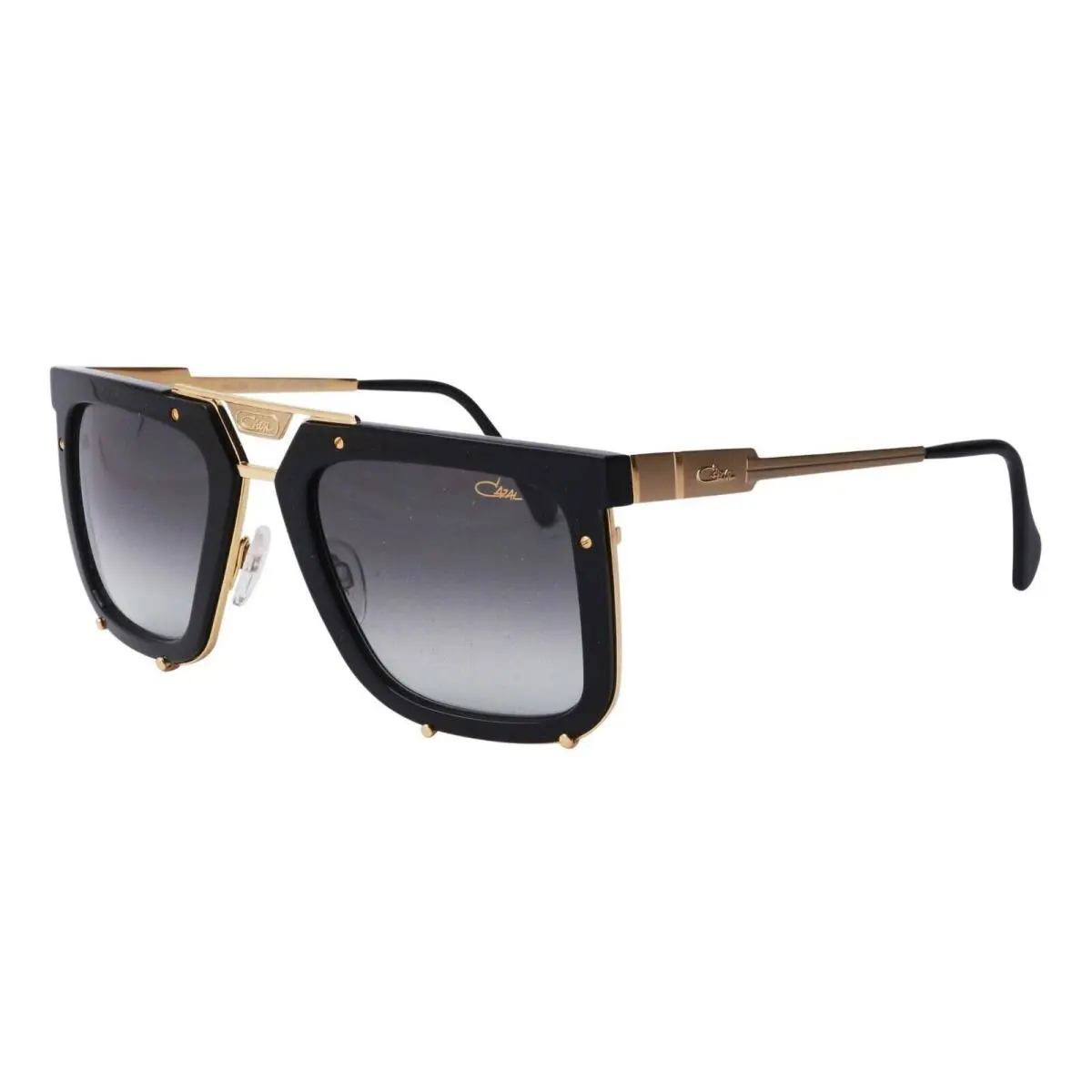 Cazal Legends 648 Black Gold/grey Shaded 001 Sunglasses
