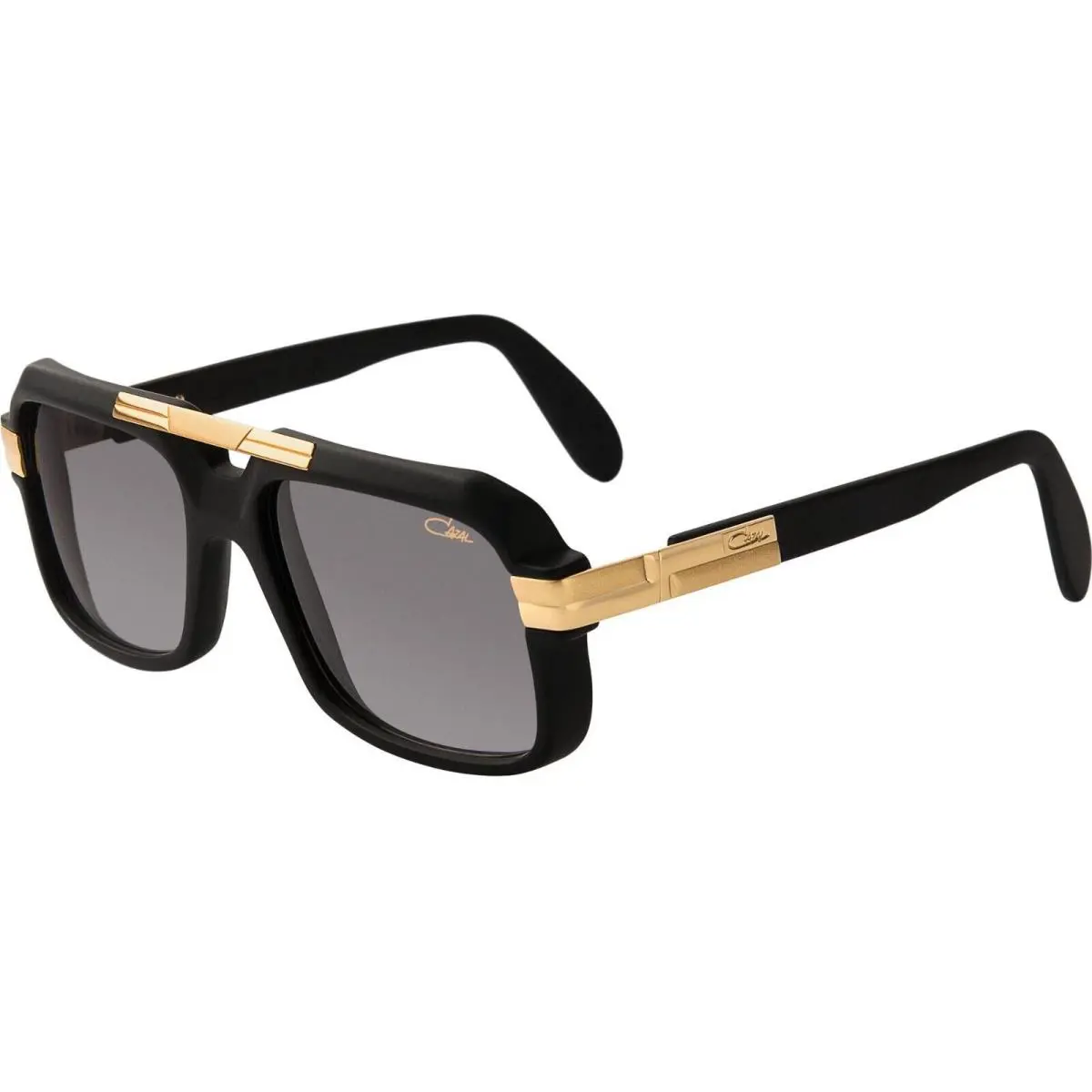 Legends 663/3 Matte Black 18KT Gold/grey 011 Sunglasses by Cazal
