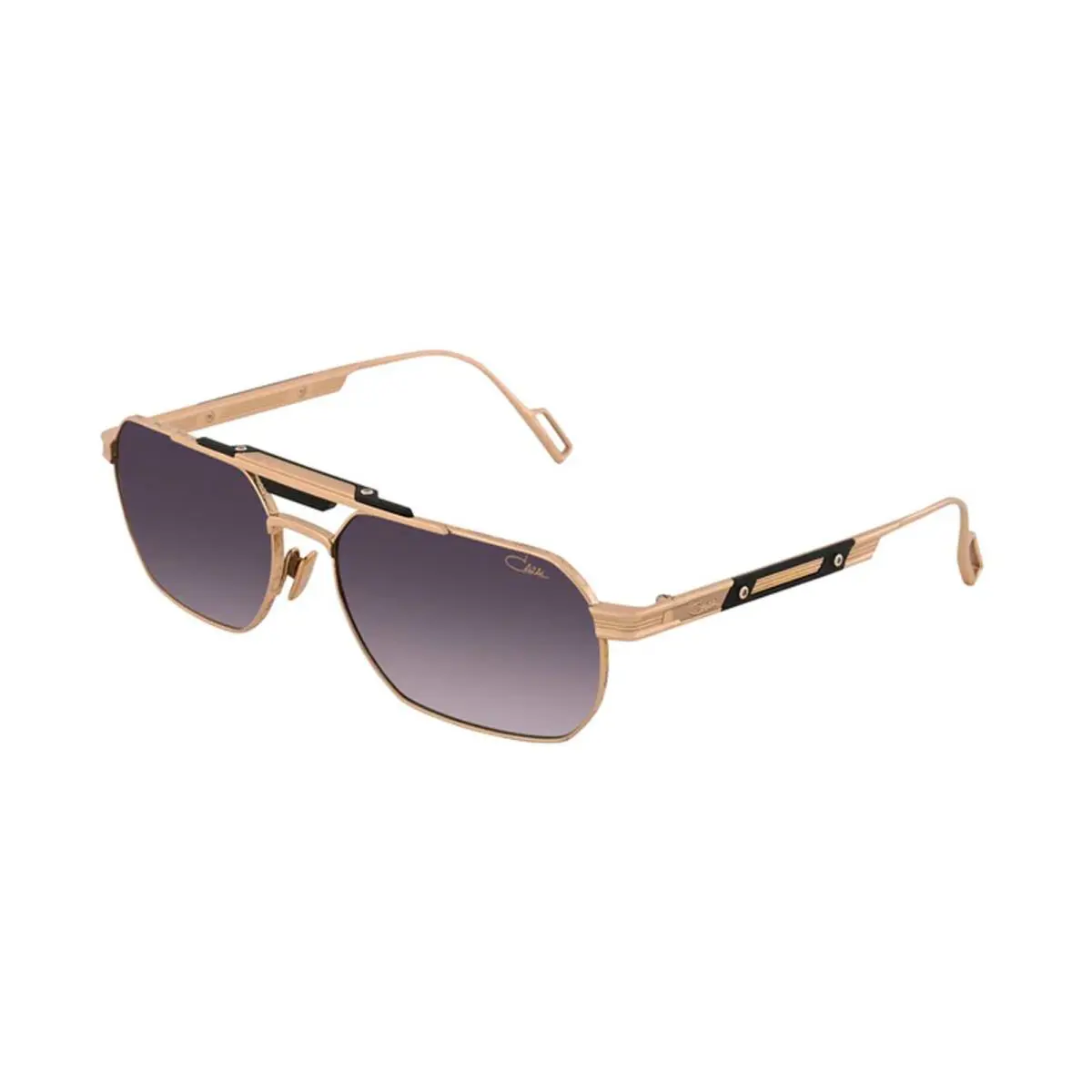Cazal 757/3 Black and Gold/grey Shaded 001 Sunglasses