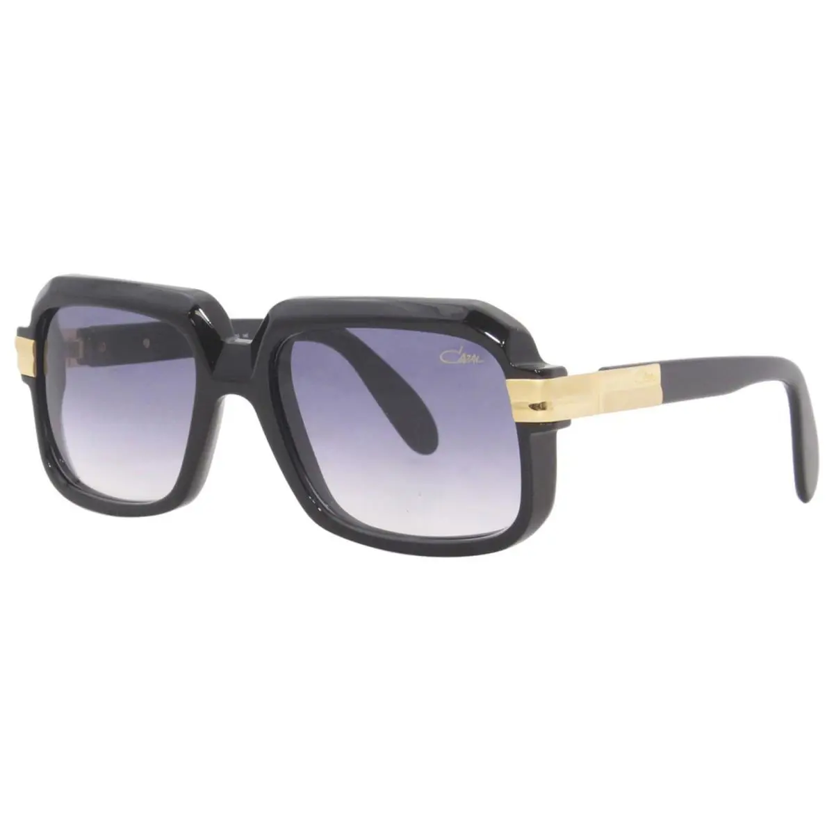 Legends MOD607 607 001SG Sunglasses Shiny Black/gold/grey Gradient 56mm by Cazal