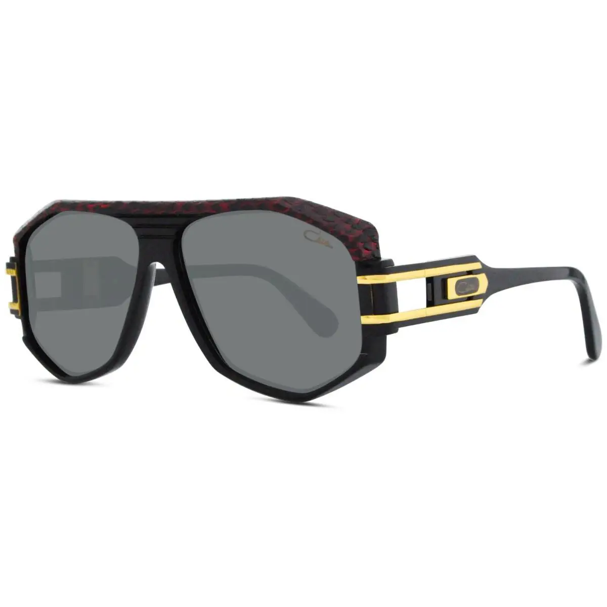 Cazal Legends 163/3 Leather Black Red/grey 702 Sunglasses