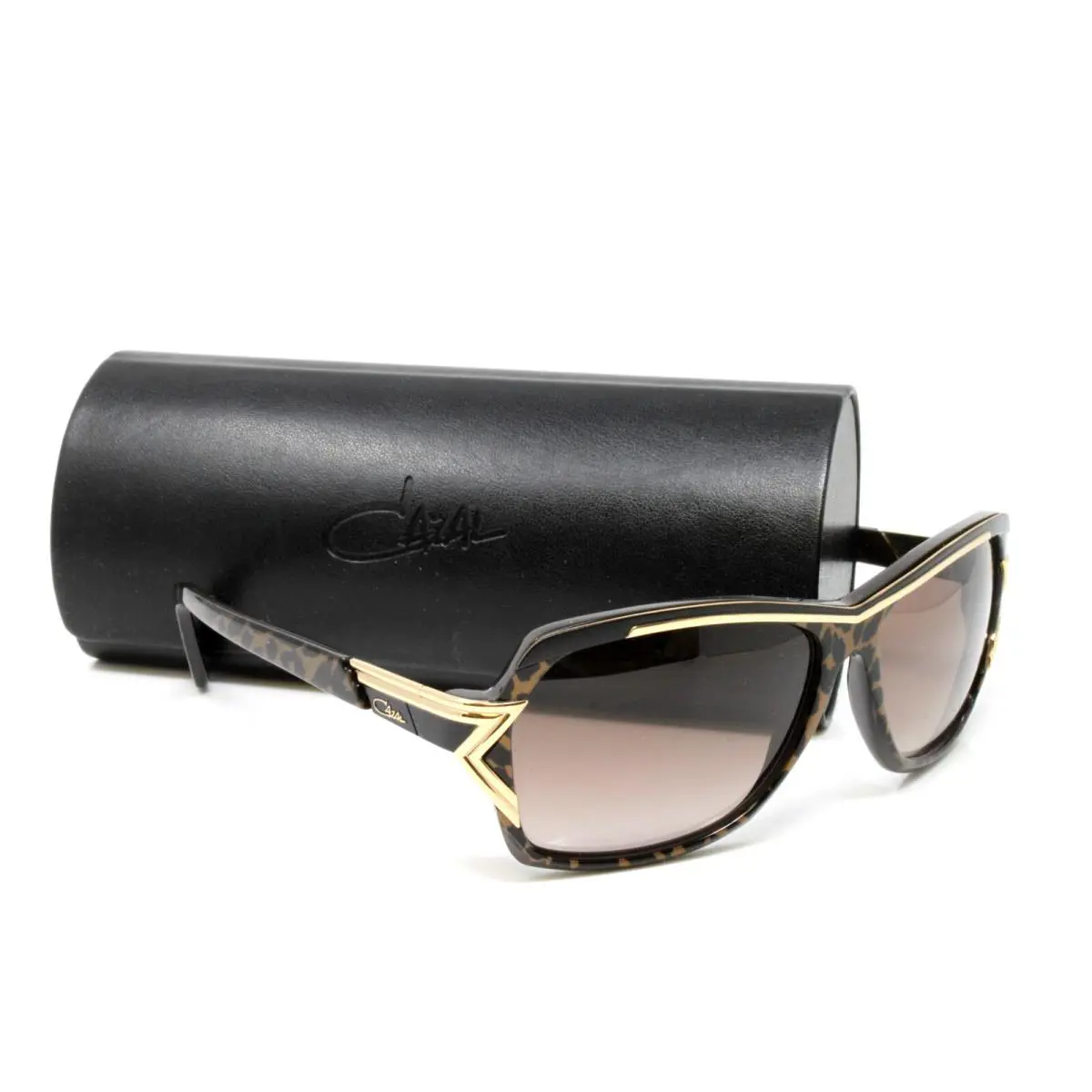 Cazal Sunglasses Men`s Brown Leopard 60mm Brown Gradient Lens CZ8031-002