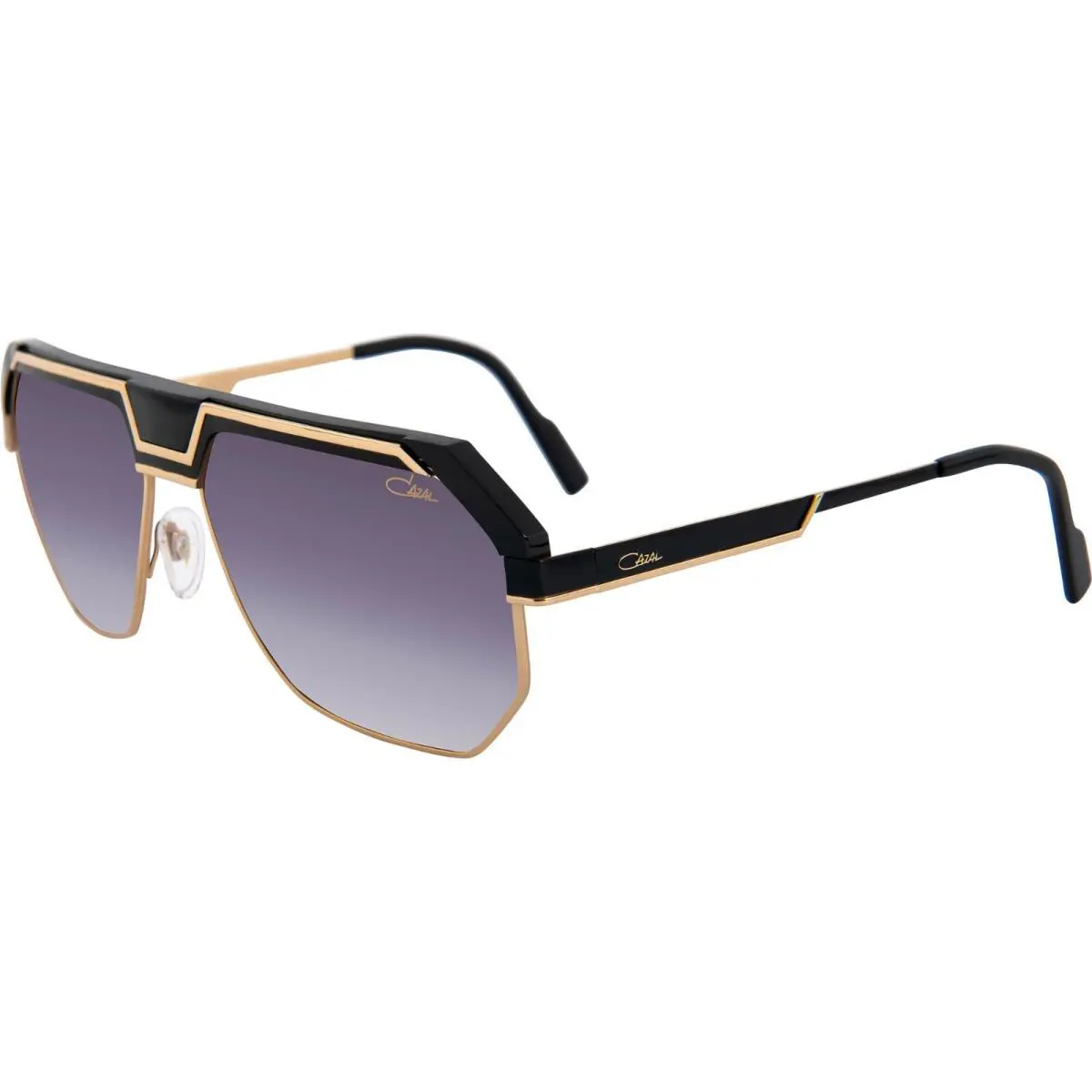 790/3 Black Gold/grey Shaded 001 Sunglasses by Cazal