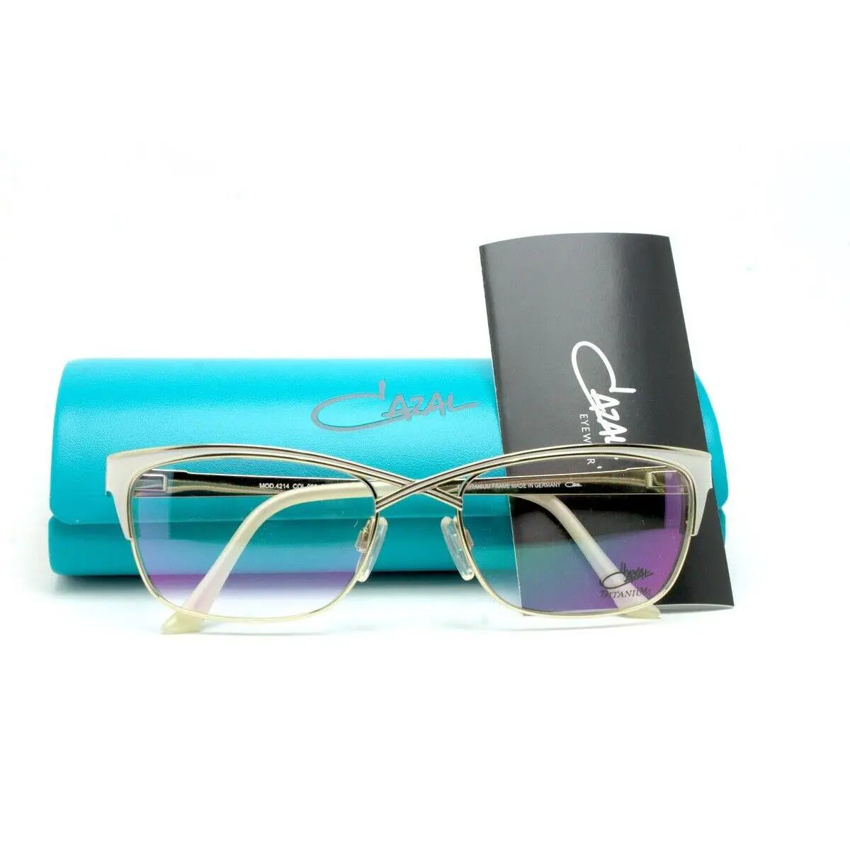 Cazal Mod. 4214 Col. 003 Titanium Eyeglasses Size: 53-17-135