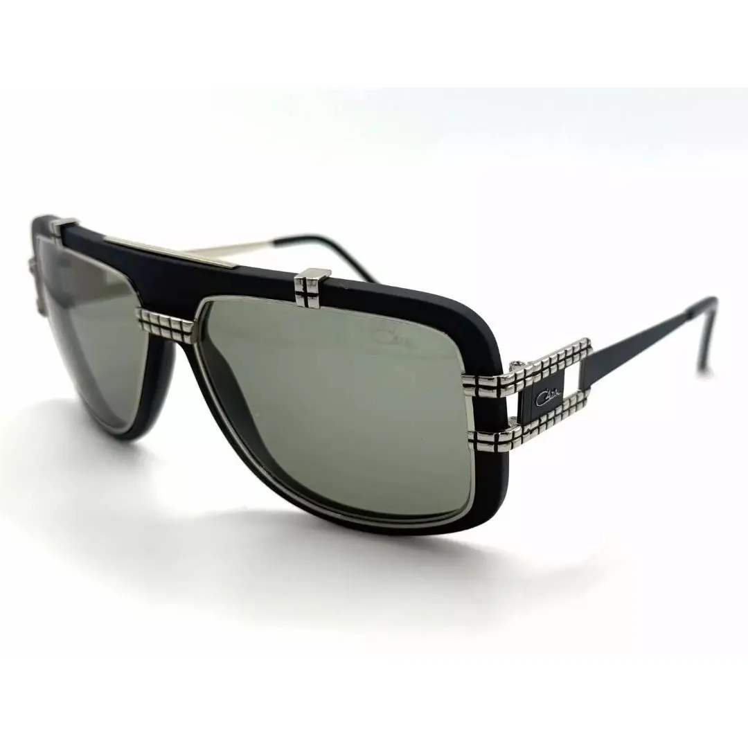 Cazal Vintage Mod. 661/3 Col. 002 Matte Black Silver Sunglasses Made IN Germany
