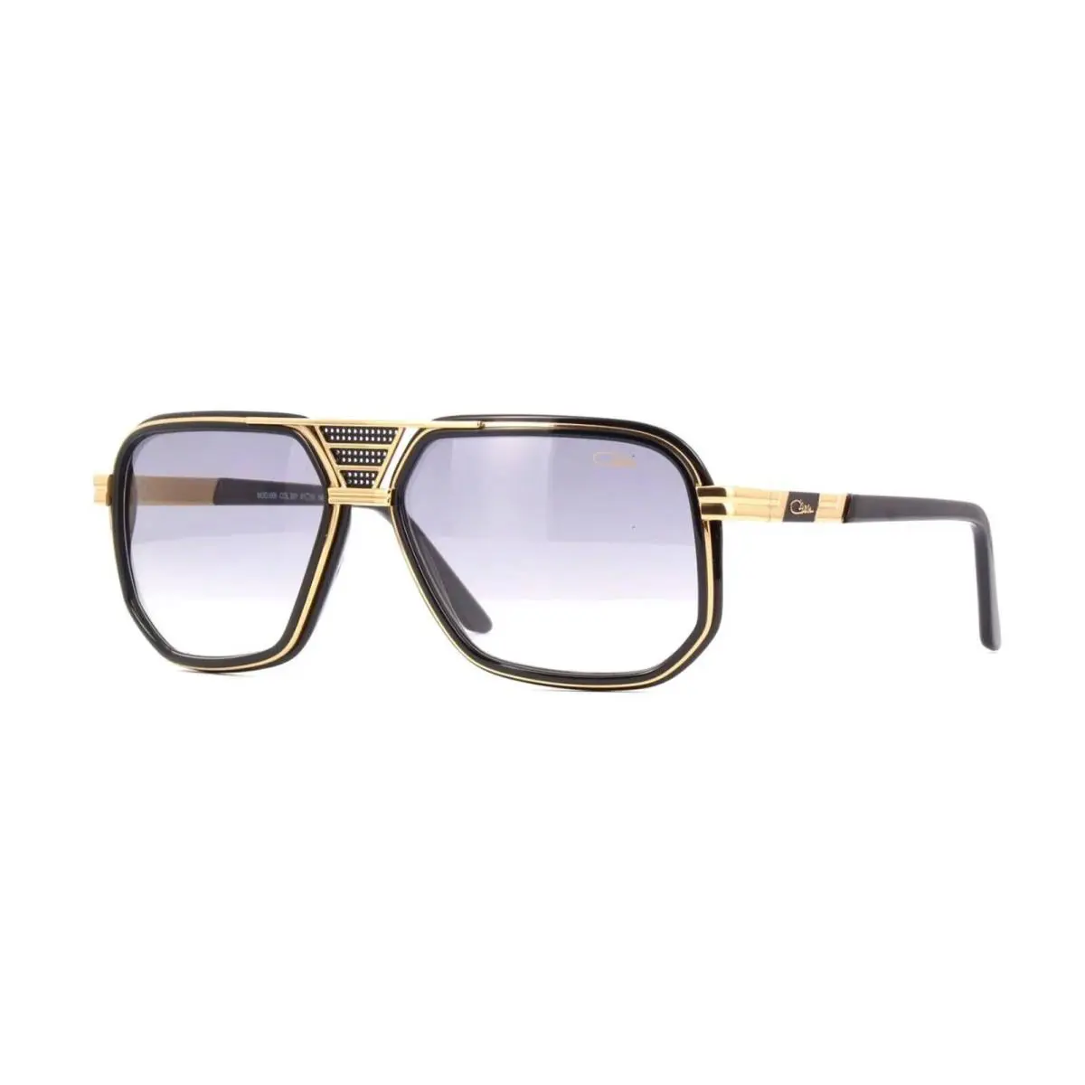 Cazal Legend 666 Black Gold/grey Shaded 001 Sunglasses