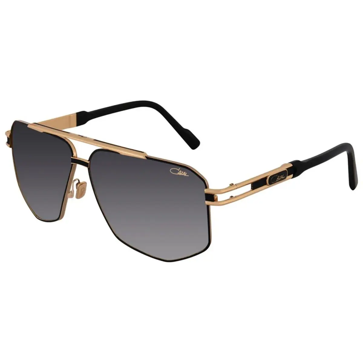 Cazal 9110 Black and Gold/grey Shaded 001 Sunglasses