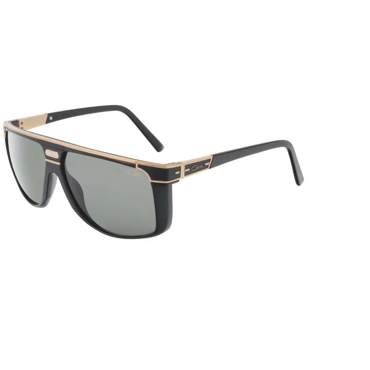 673 Black Gold/grey Green 001 Sunglasses by Cazal