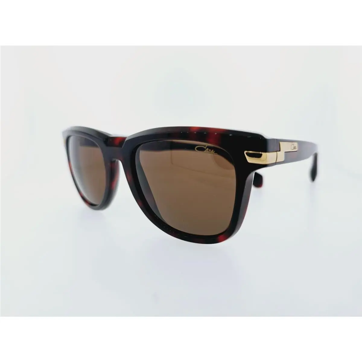 Cazal Sunglasses 8041 002 52MM Havana Brown Gold Frame with Brown Lenses