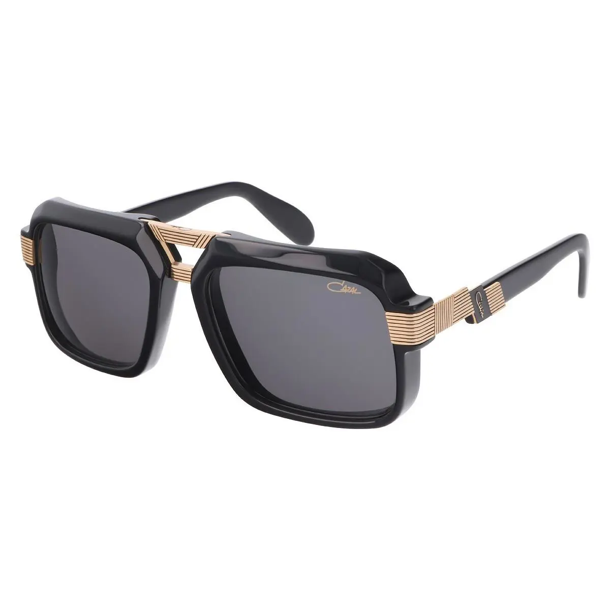 Cazal Legends Mod. 669 Col. 001 Black Gold Plated Sunglasses Made IN Germany