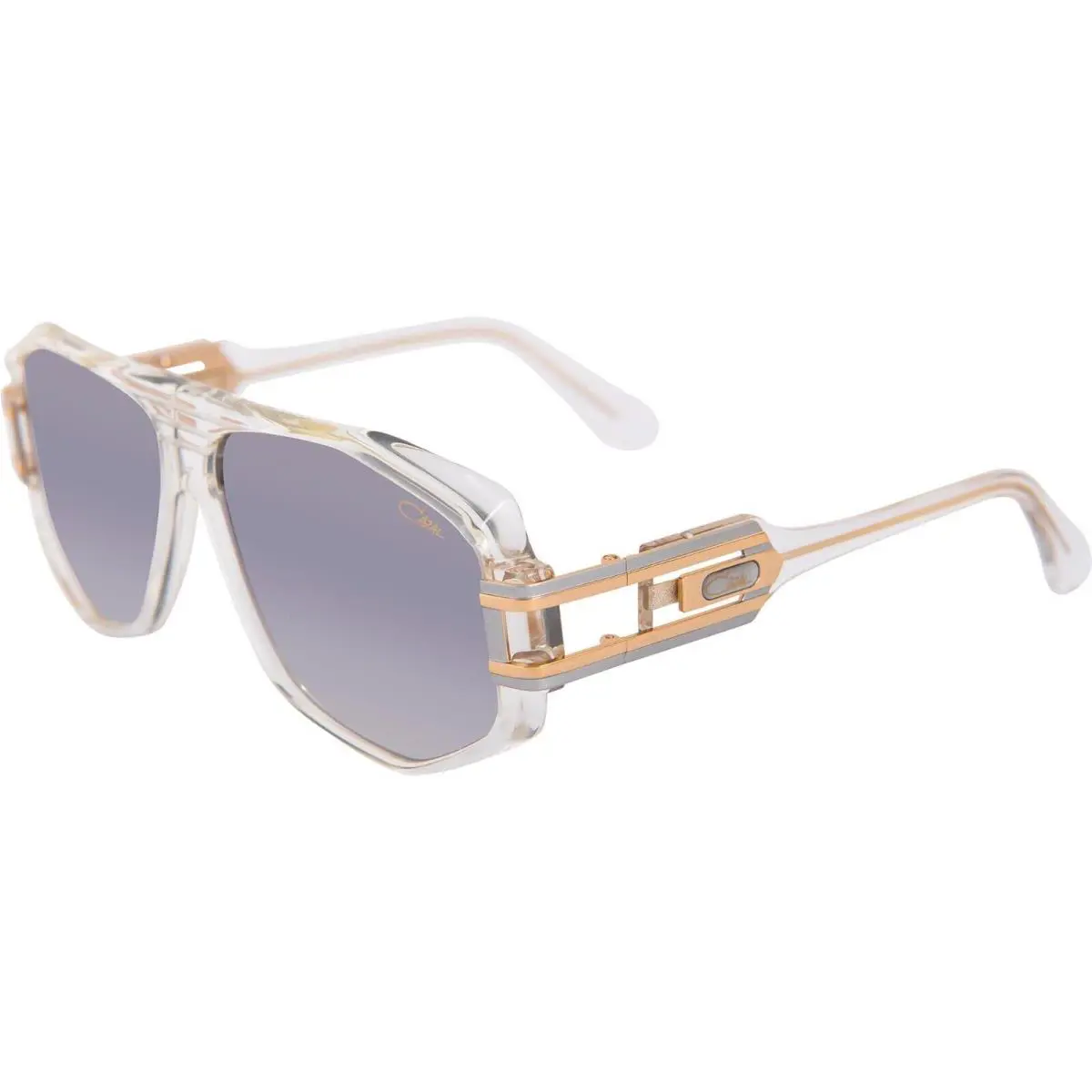 Cazal Legends 163/3 Crystal Gold/grey Silver Shaded Mirrored 065 Sunglasses - Frame: Crystal Gold, Lens: Grey Silver Shaded Mirrored